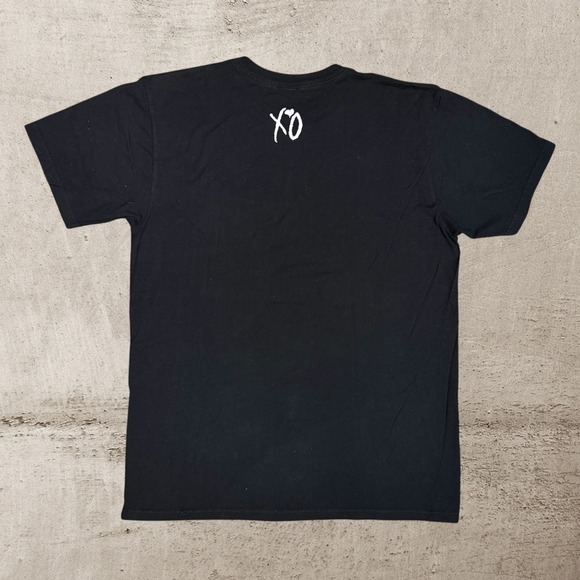 XO The Weeknd Starboy T-Shirt Size Medium‎ Official Issue Cross Skull Crucifix - Picture 2 of 5